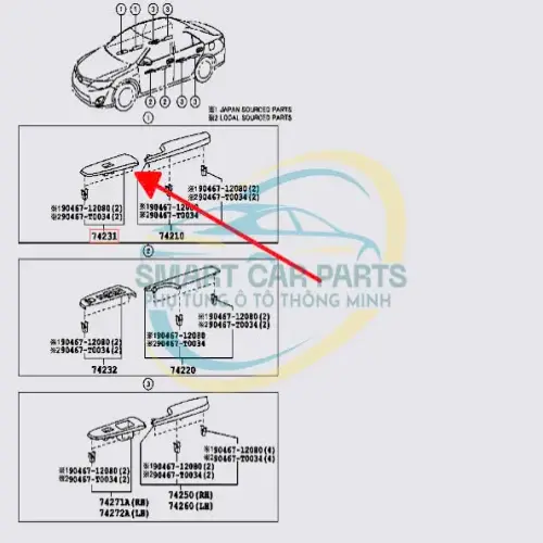 Ốp công tắc lên kính